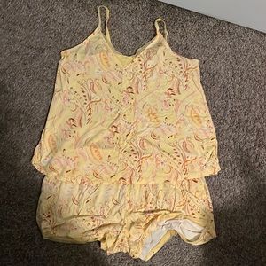 Yellow multicolored pjs